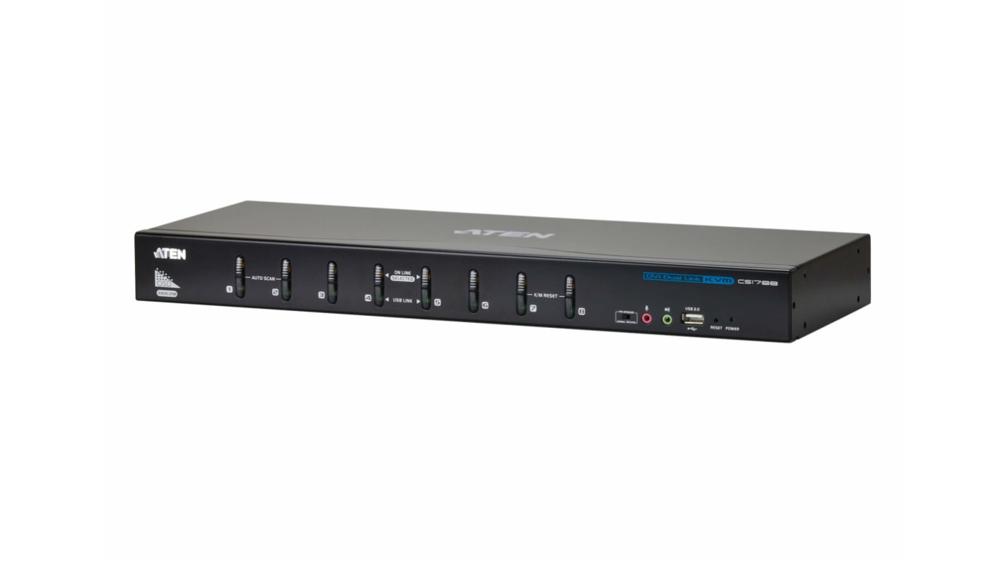 Commutateur KVM Aten USB DVI 8 ports