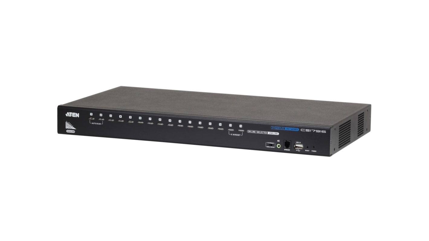 Aten KVM-Switch 16-Port HDMI USB 3.5 mm Jack