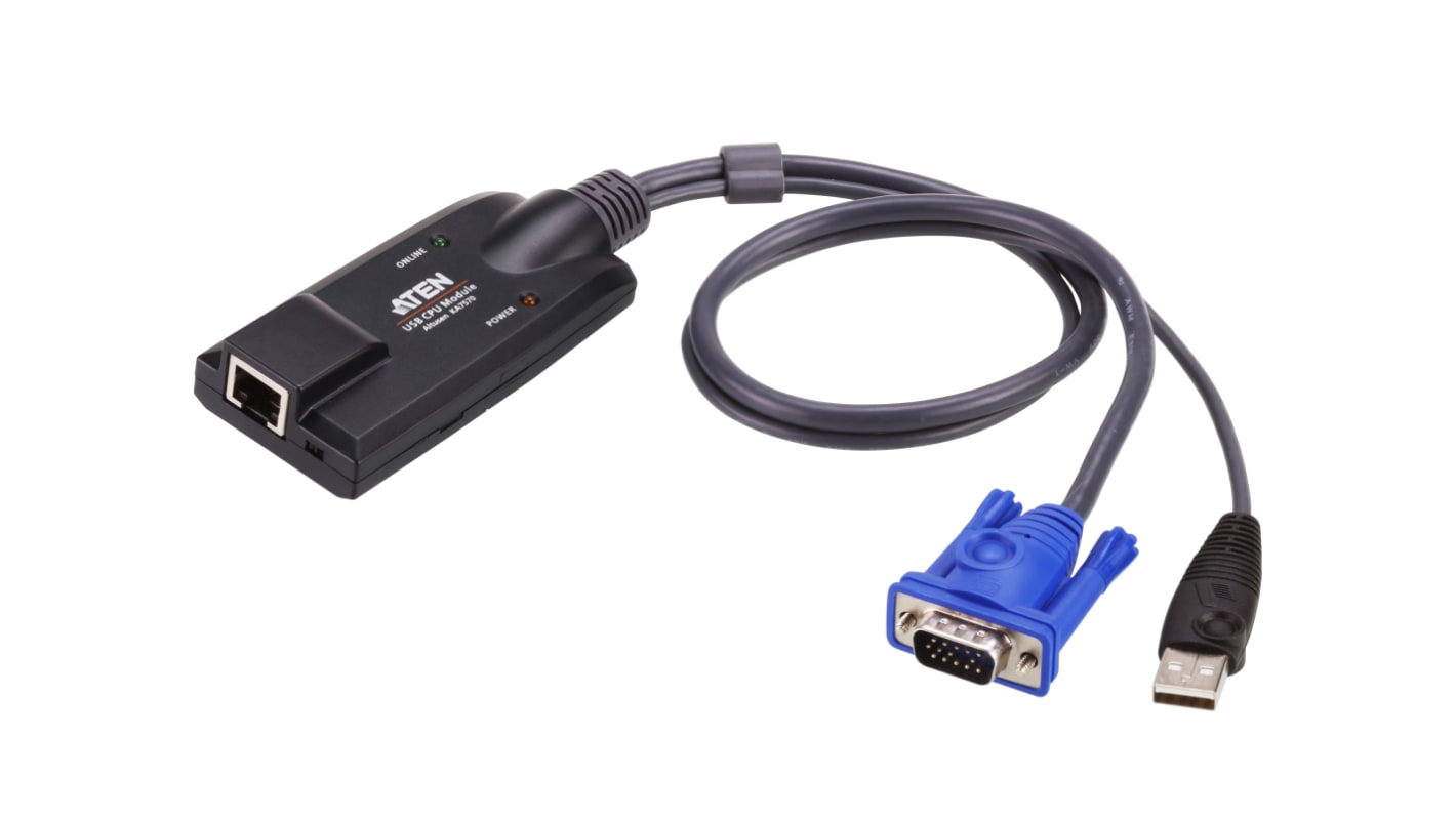 Aten USB A to VGA Adapter, 1 Supported Display(s) - 1920 x 1200