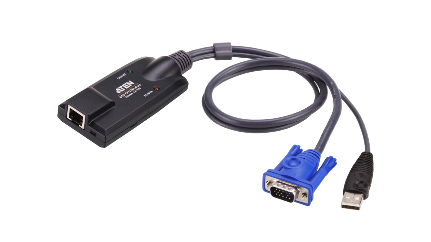 Aten Adapter, USB A 1 Display, - VGA, 1920 x 1200