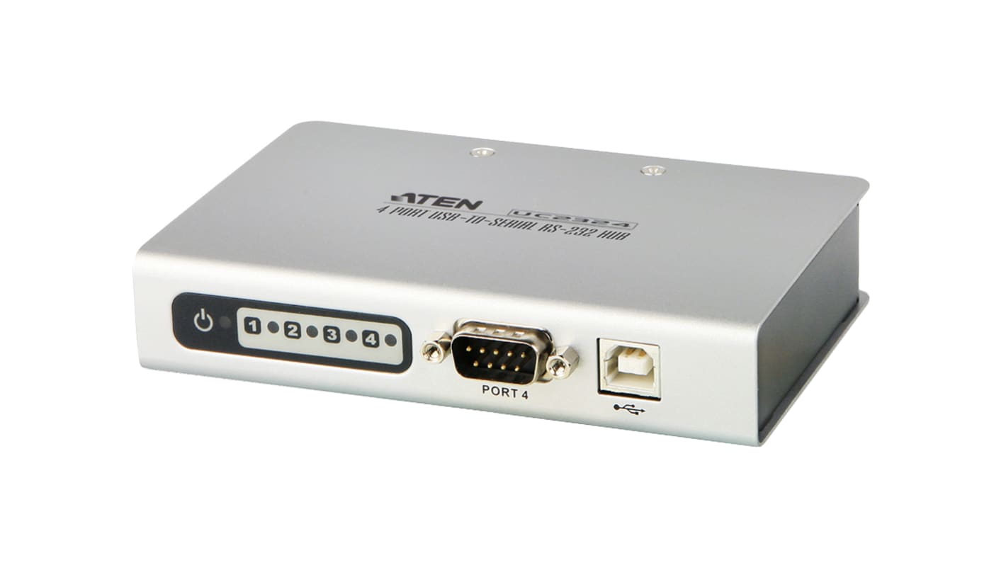 Adaptador de interfaz Aten UC2324, Conector A USB B, Conector B DB-9