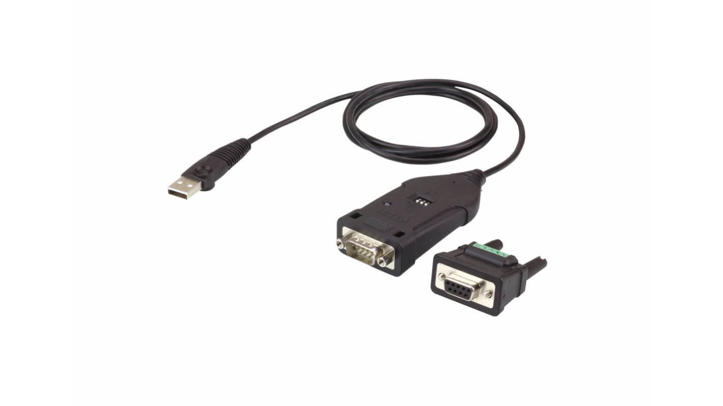 Aten interfész adapter, A: USB B, B: DB-9