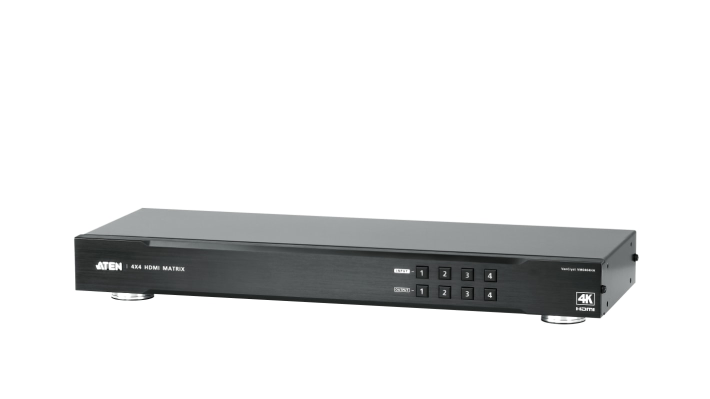 Aten HDMI-Schalter HDMI 8-Port, 4096 x 2160 4 Videoeingänge 4 Videoausgänge