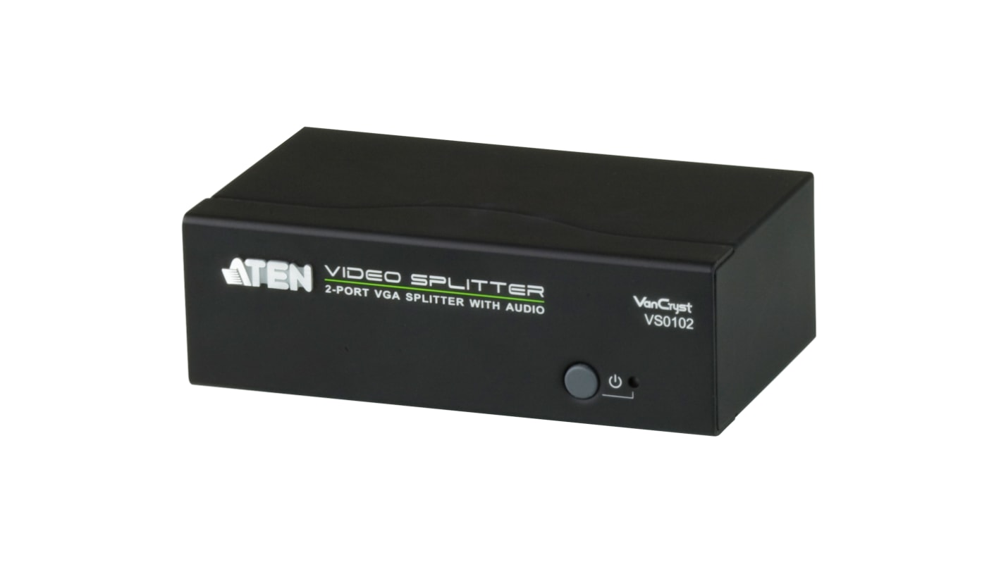 Aten VGA Splitter VGA 2-Port, 1920 x 1440 1 Videoeingänge 2 Videoausgänge