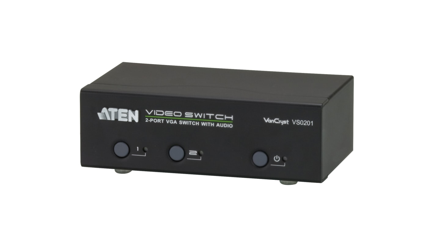 Aten VGA-Schalter HDBaseT 2-Port, 1920 x 1440 2 Videoeingänge 1 Videoausgänge