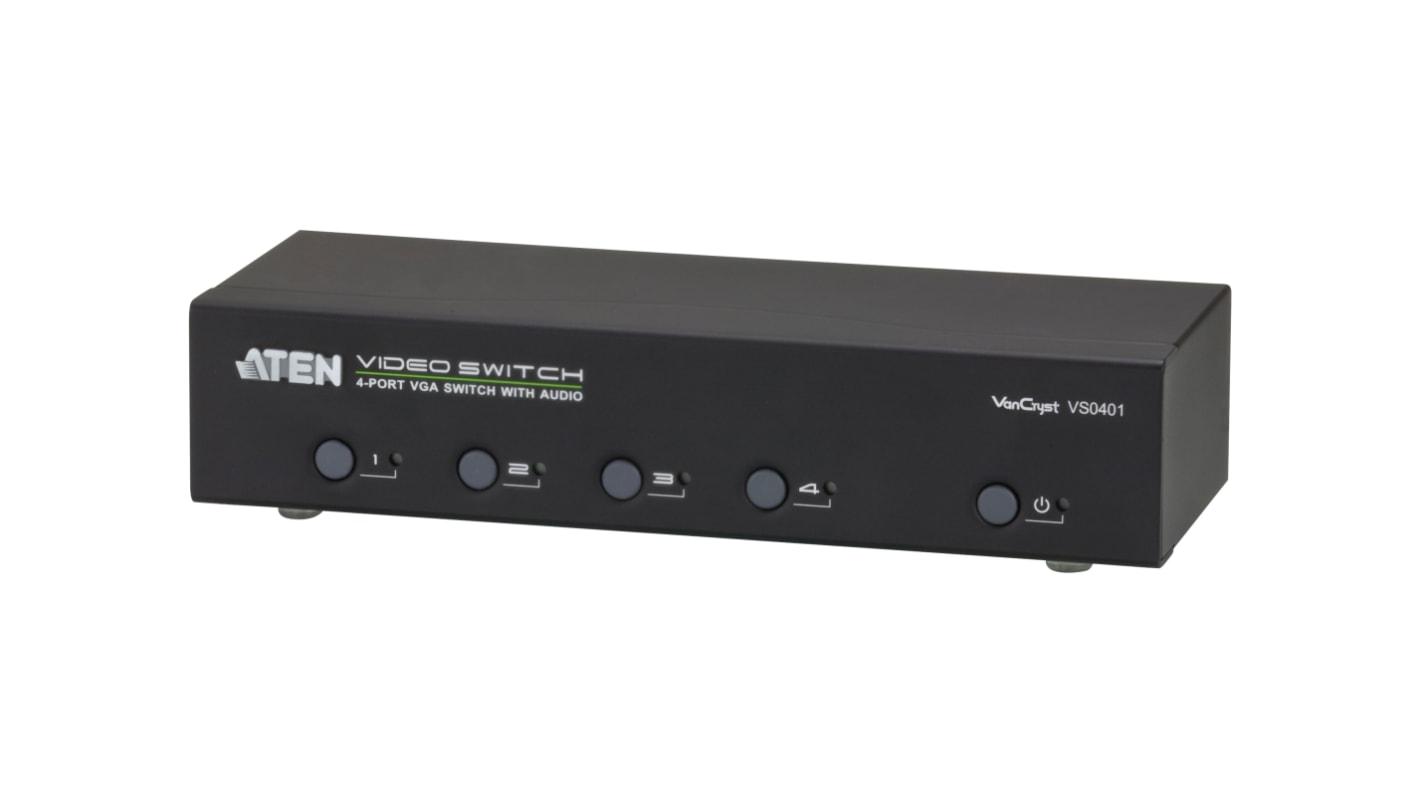 Aten VGA-Schalter HDBaseT 4-Port, 1920 x 1440 4 Videoeingänge 1 Videoausgänge