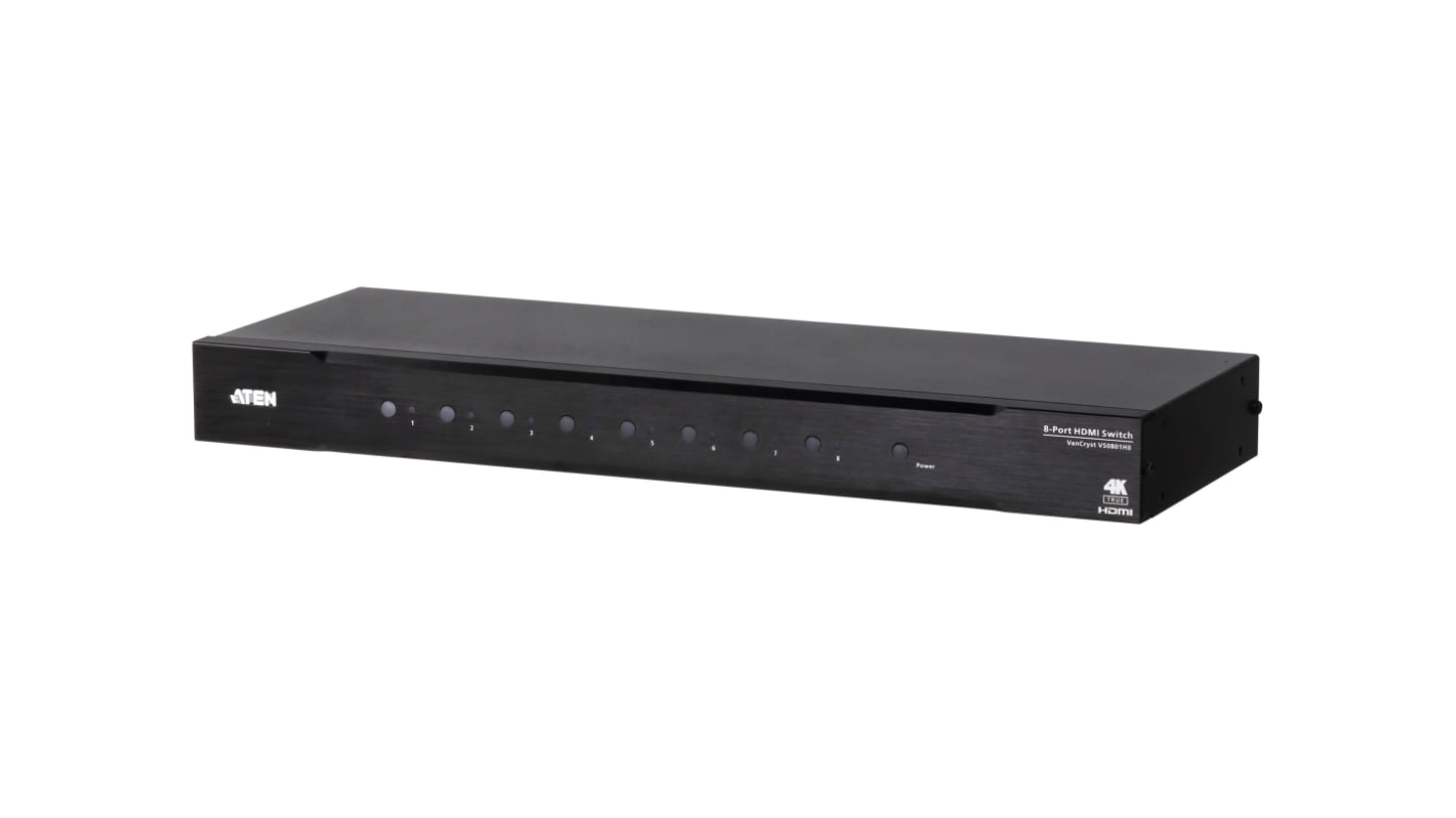 Aten HDMI-Schalter HDMI 8-Port, 4096 x 2160 8 Videoeingänge 1 Videoausgänge