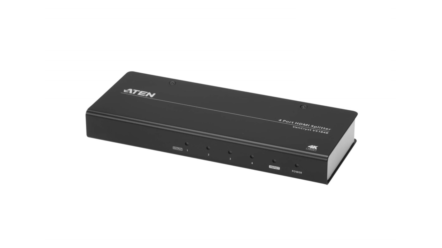 Aten HDMI Splitter HDMI 5-Port, 4096 x 2160 1 Videoeingänge 4 Videoausgänge