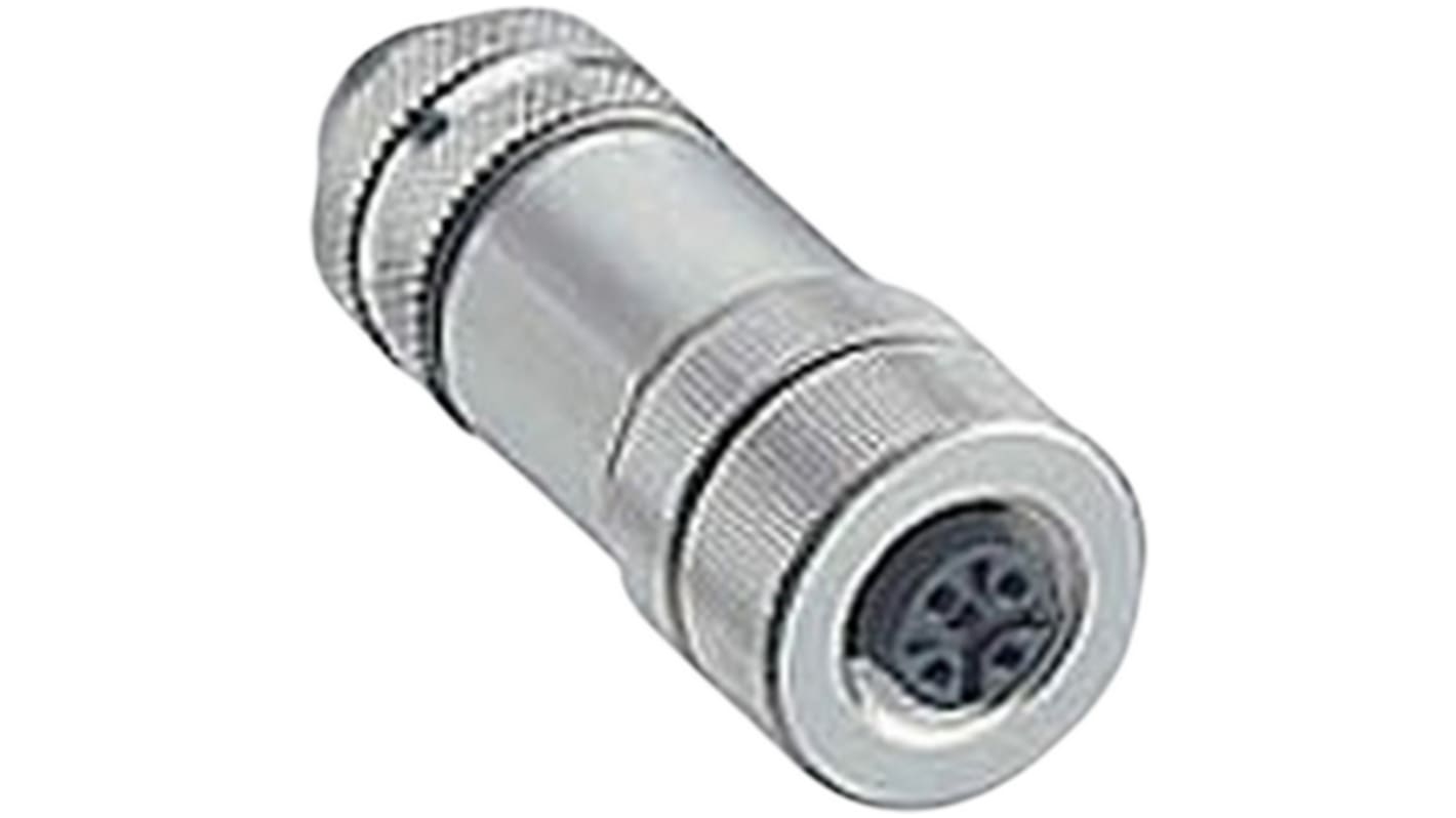 Conector hembra hembra serie 56 de 4 vías hembra, montaje aéreo, IP67