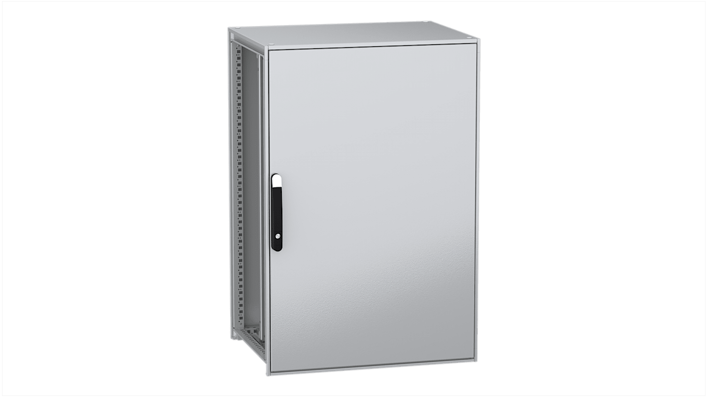 Schneider Electric PanelSeT SFN Series Galvanised Steel Single-Door-Door Floor Standing Enclosure, Plain Door Door,