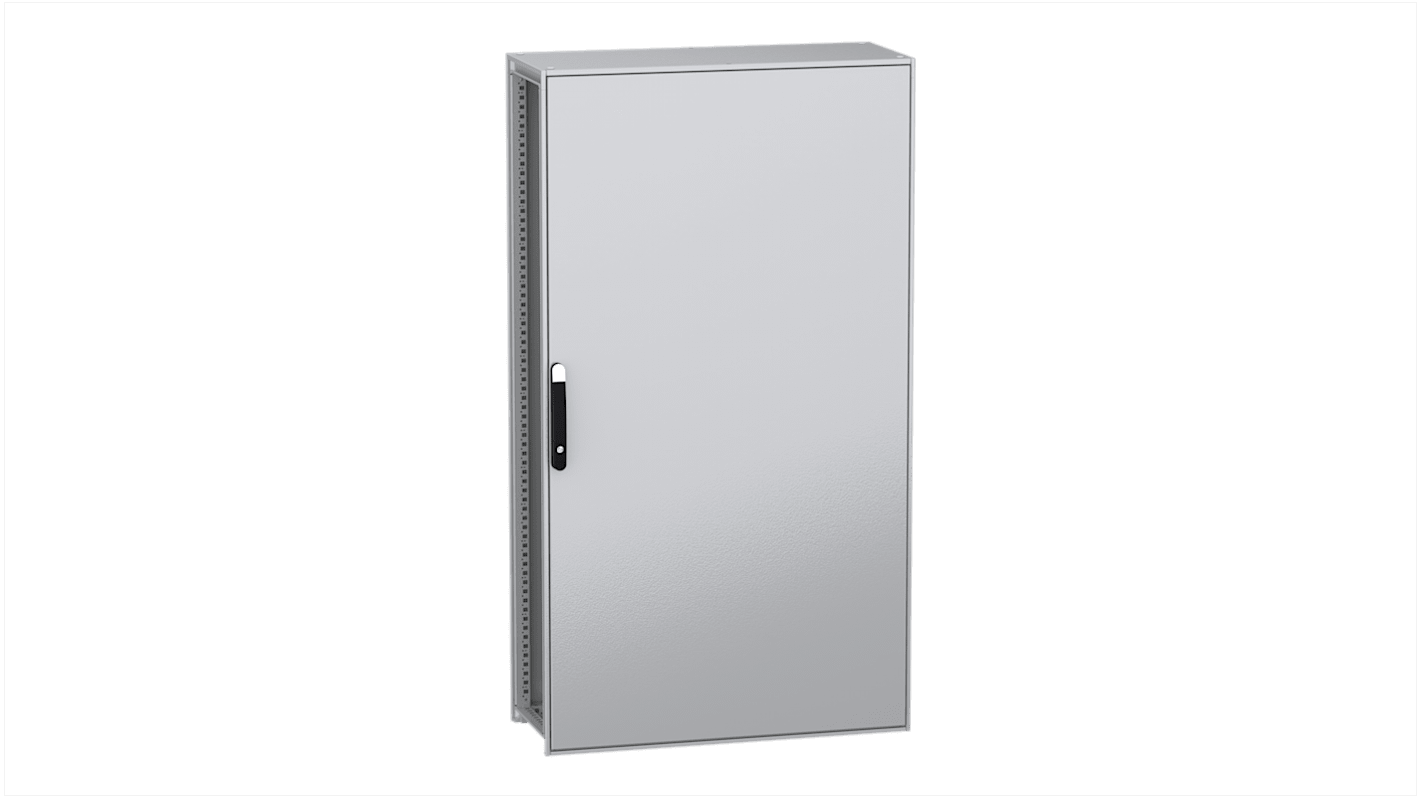 Schneider Electric PanelSeT SFN Series Galvanised Steel Single-Door-Door Floor Standing Enclosure, Plain Door Door,