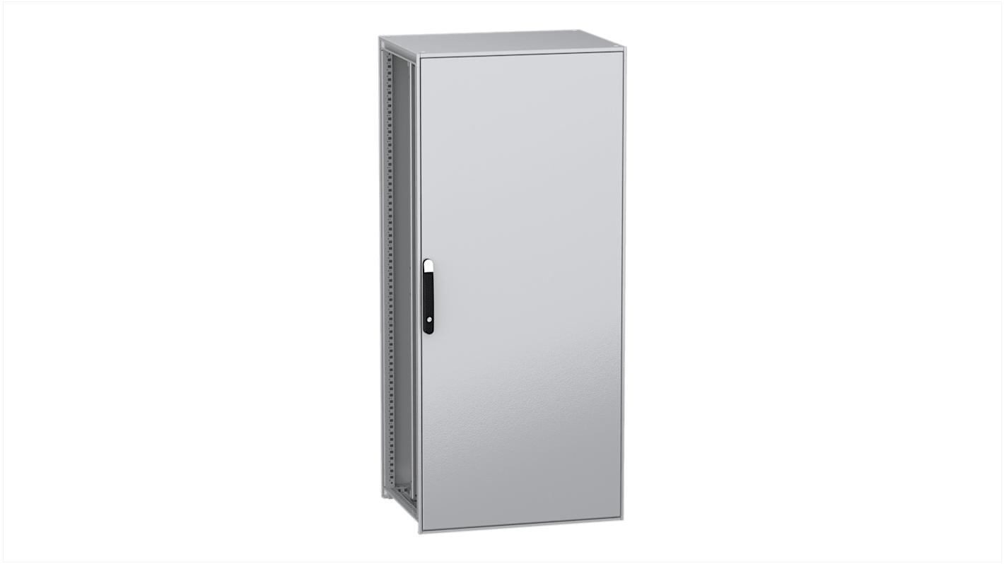 Schneider Electric PanelSeT SFN Series Galvanised Steel Single-Door-Door Floor Standing Enclosure, Plain Door Door,