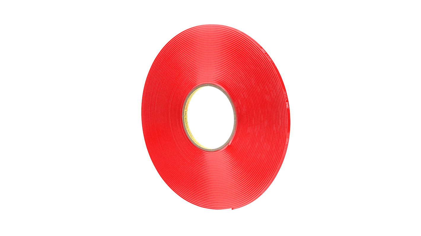 3M 4918F, 700003 Clear Foam Tape, 6mm x 16.5m, 2mm Thick