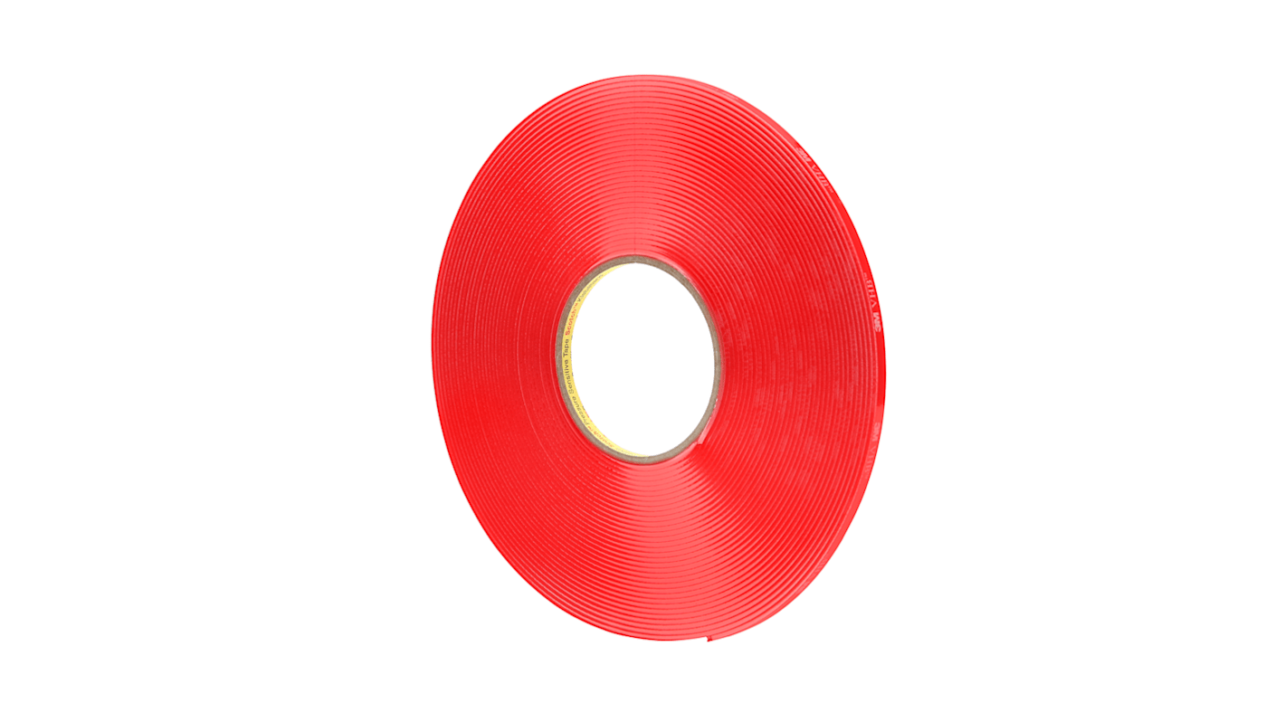 3M 4918, 700007 Clear Foam Tape, 9mm x 16.5m, 1.5mm Thick