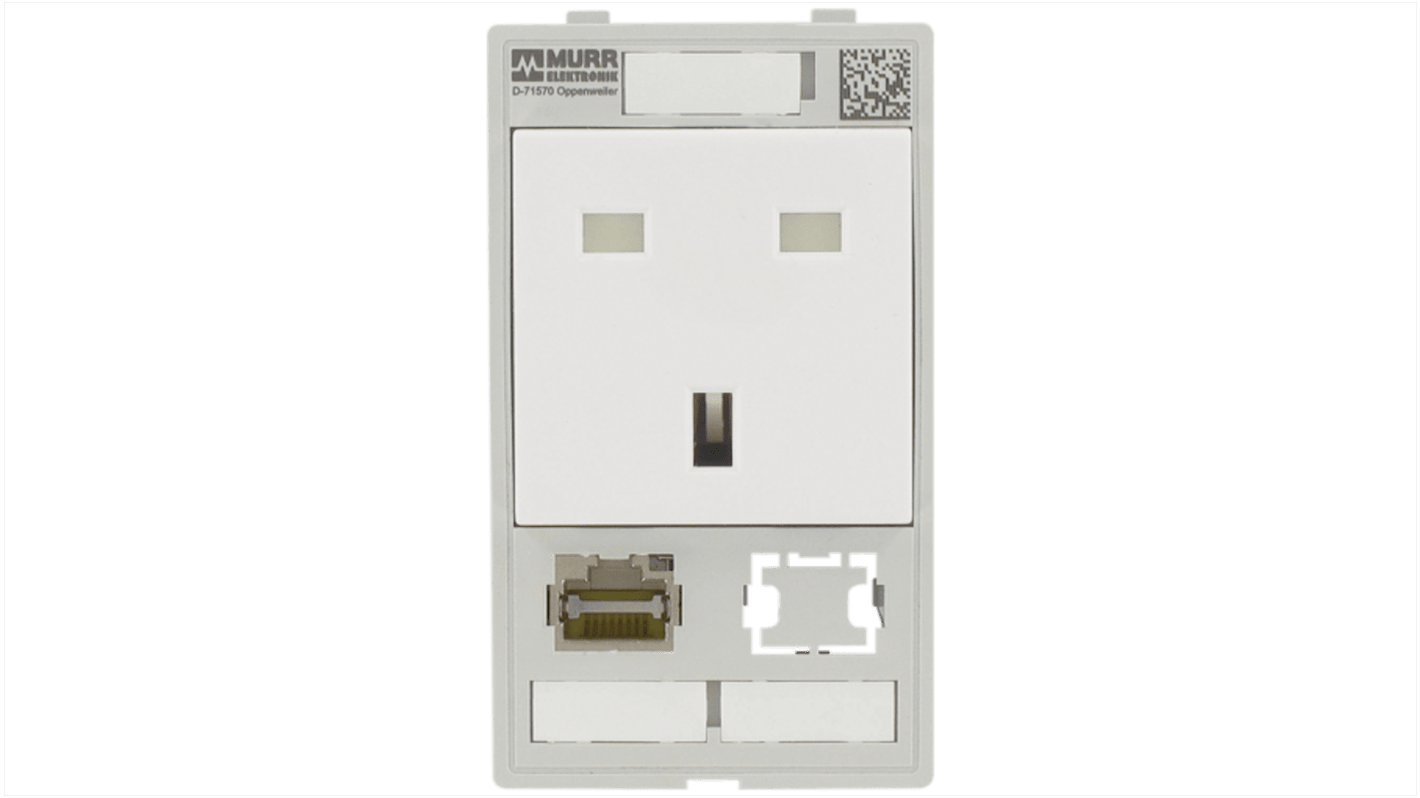 Toma eléctrica Murrelektronik Limited, Blanco, sin interruptor, 13A