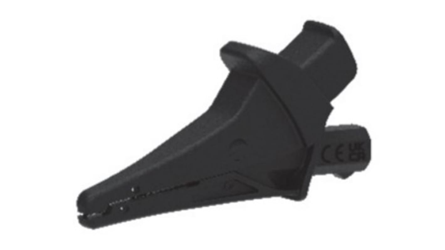 Alligator Clip Alligator Clip Connection, 20A, Black