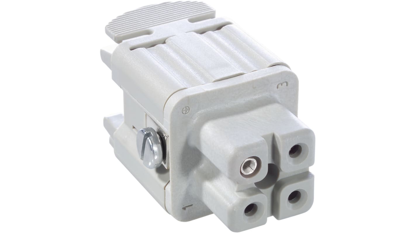 Connector, 4 Way, 23A, Female, H-A 3, 400 V