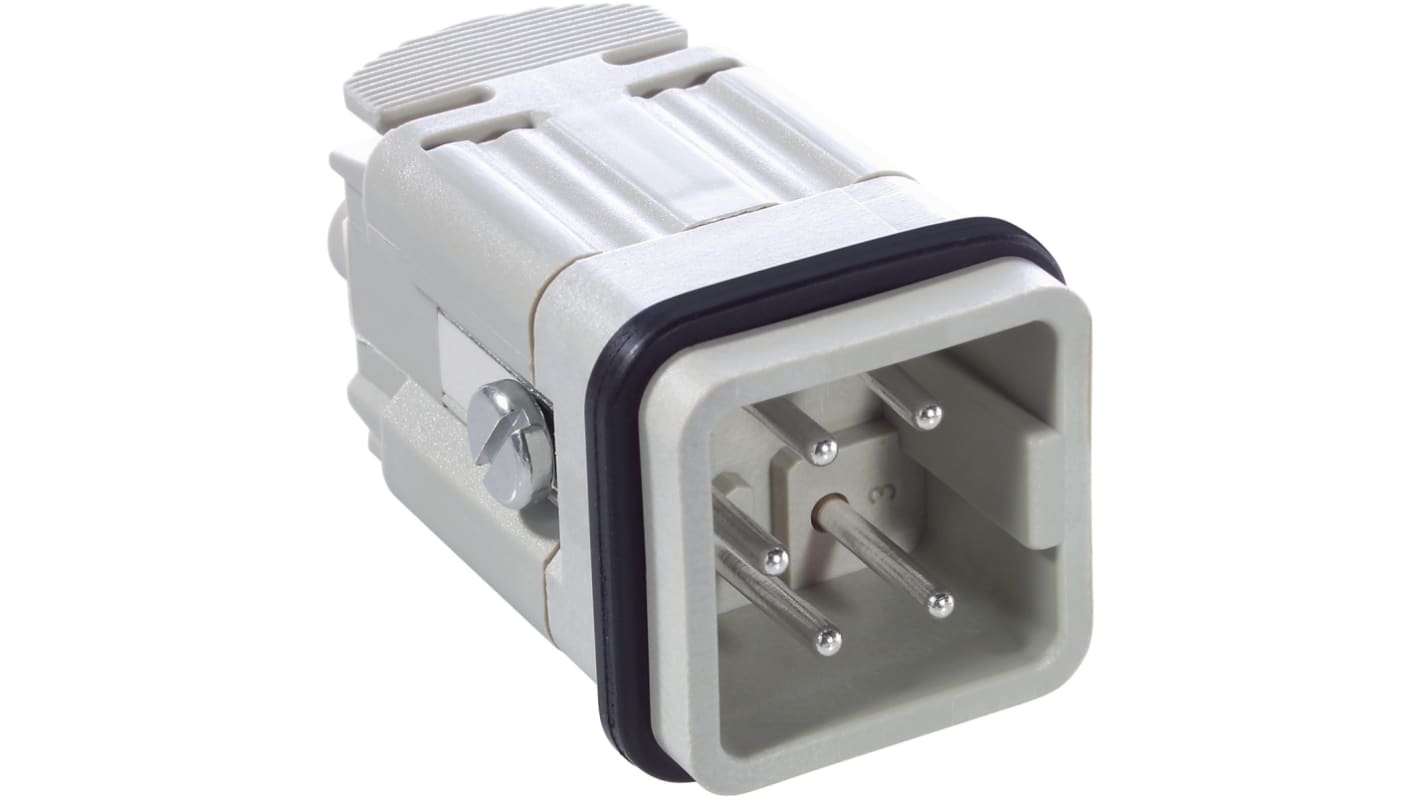 Connector, 5 Way, 23A, Male, H-A 4, 400 V