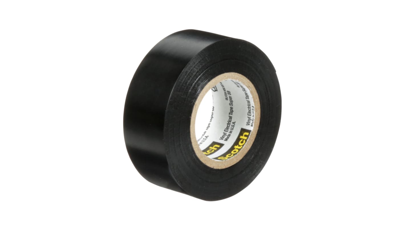 Scotch Black PVC Electrical Tape, 0.75in x 20ft