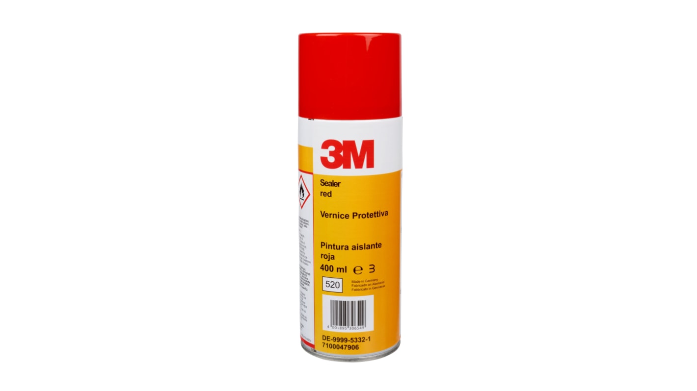 Red Acrylic Resin Conformal Coating, 400 ml Spray, +120°C max