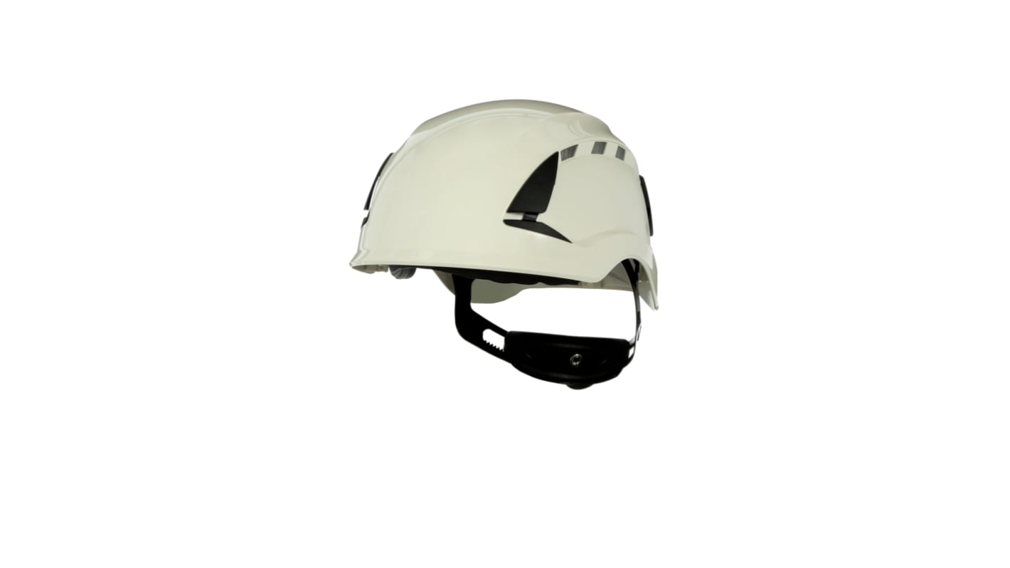 SecureFit Green Hard Hat with Chin Strap, Adjustable, Ventilated