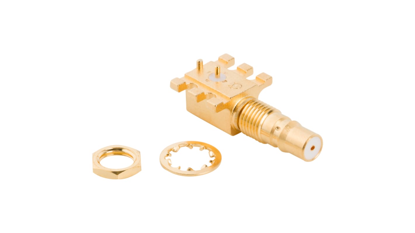 Adaptador de RF Amphenol RF 930-111J-51P, Macho De 90° QMA, 6GHz