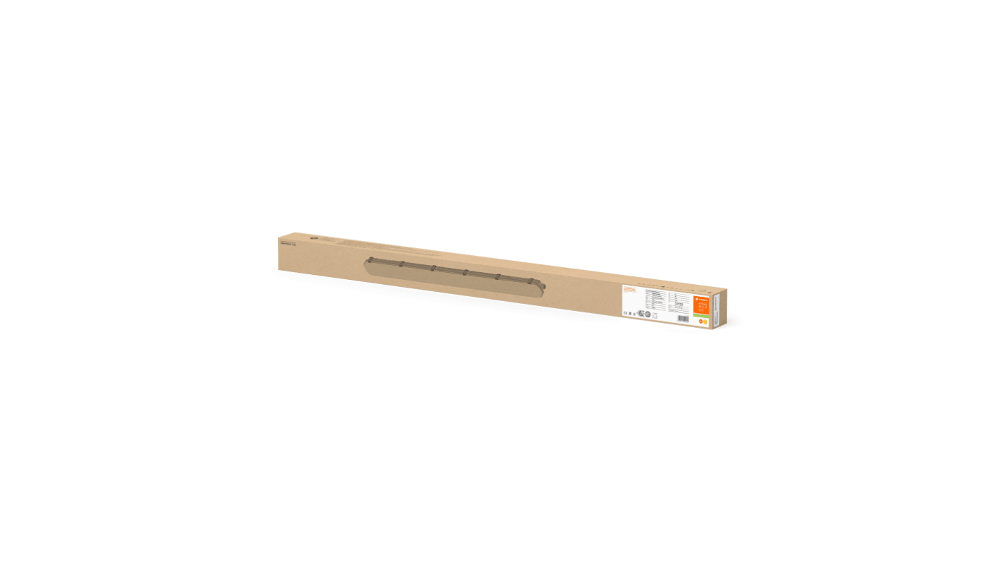 Luminaria lineal LEDVANCE, Lámpara LED, 240 V, 32 W, 2 tubos, LED, 1,2 m x 82 mm, IP65, 3000K, Blanco Cálido