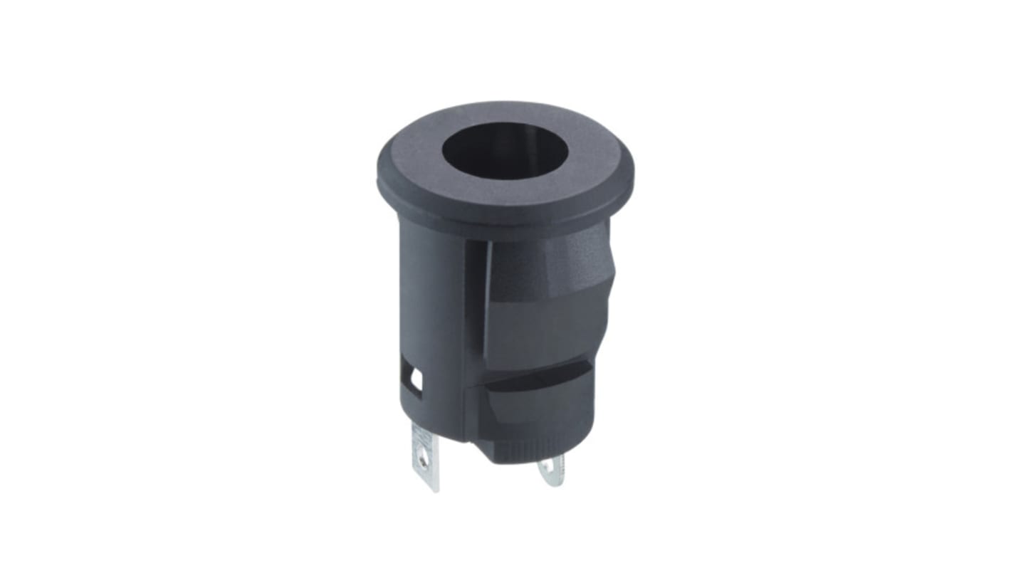 1610 DC Socket Rated At 2A, 30 V, Snap-In, length 14.4mm, Tin