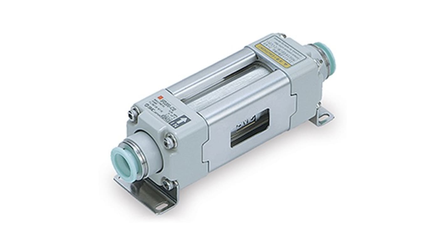 SMC SFD200 series 0.01μm Push In 10 mm -100kPa to 10 bar Pneumatic Filter 500L/min max