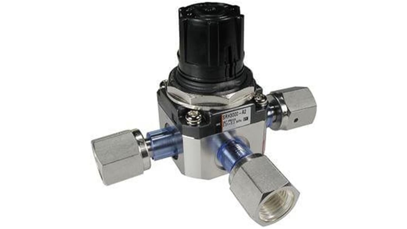 SMC Rc 1/4 Pneumatic Regulator - 0.02MPa to 0.2MPa, 1MPa max. input, SRH3101-02