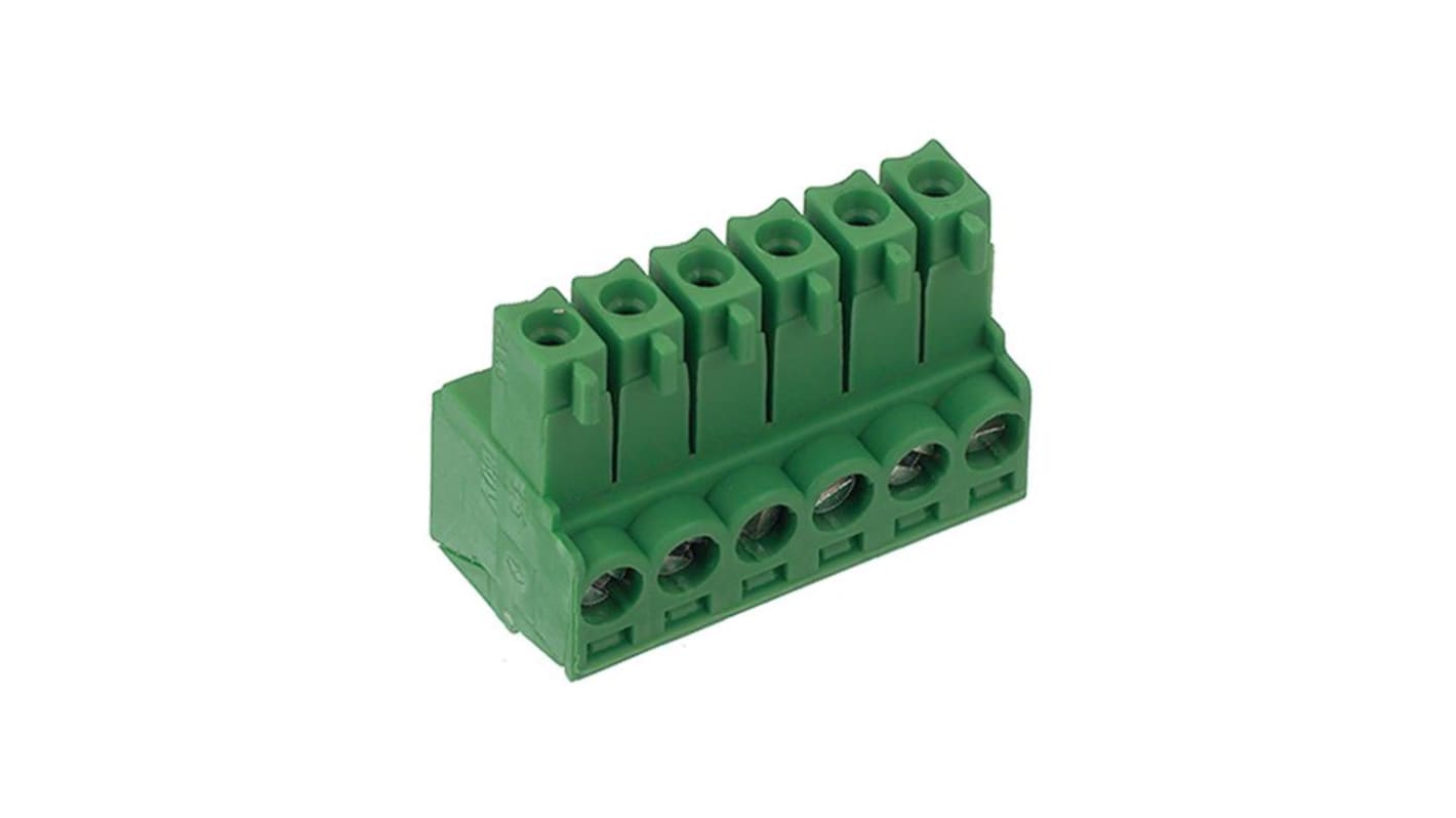 PTR HARTMANN 3.5mm Pitch 12 Way Pluggable Terminal Block, Feed Through Header, Cable Mount, Screw Termination