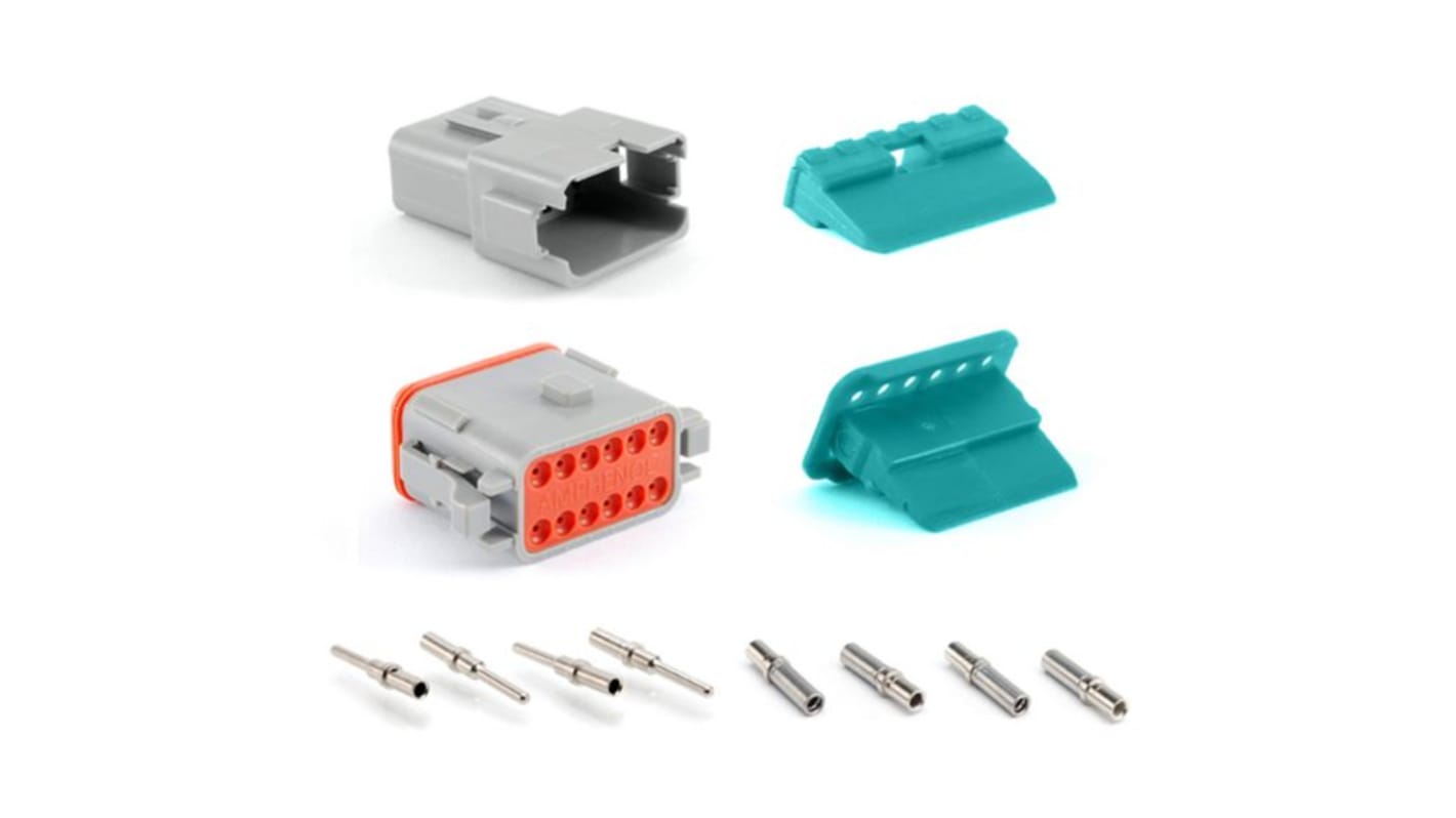 Amphenol Industrial Teljes pin & socket wedge kit Krimpelhető sorkapocs készlet