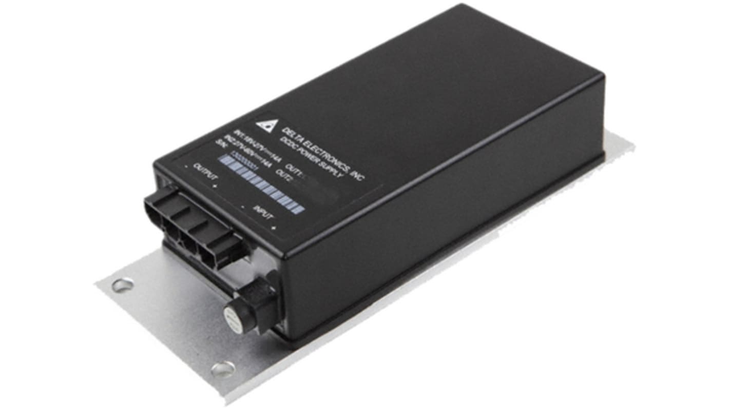 Delta Plus B40SR Series DC-DC Converter, 12.6V dc/ 1.24A Output, 18 → 60 VDC Input, 300W, Chassis Mount, +75°C