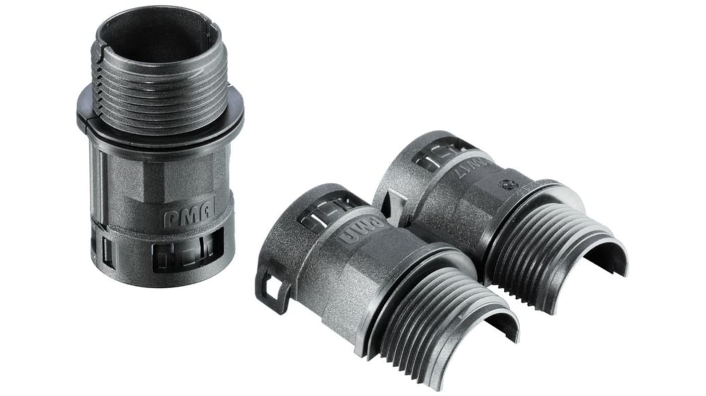 PMA Uster Connector, Conduit Fitting, M32, Black