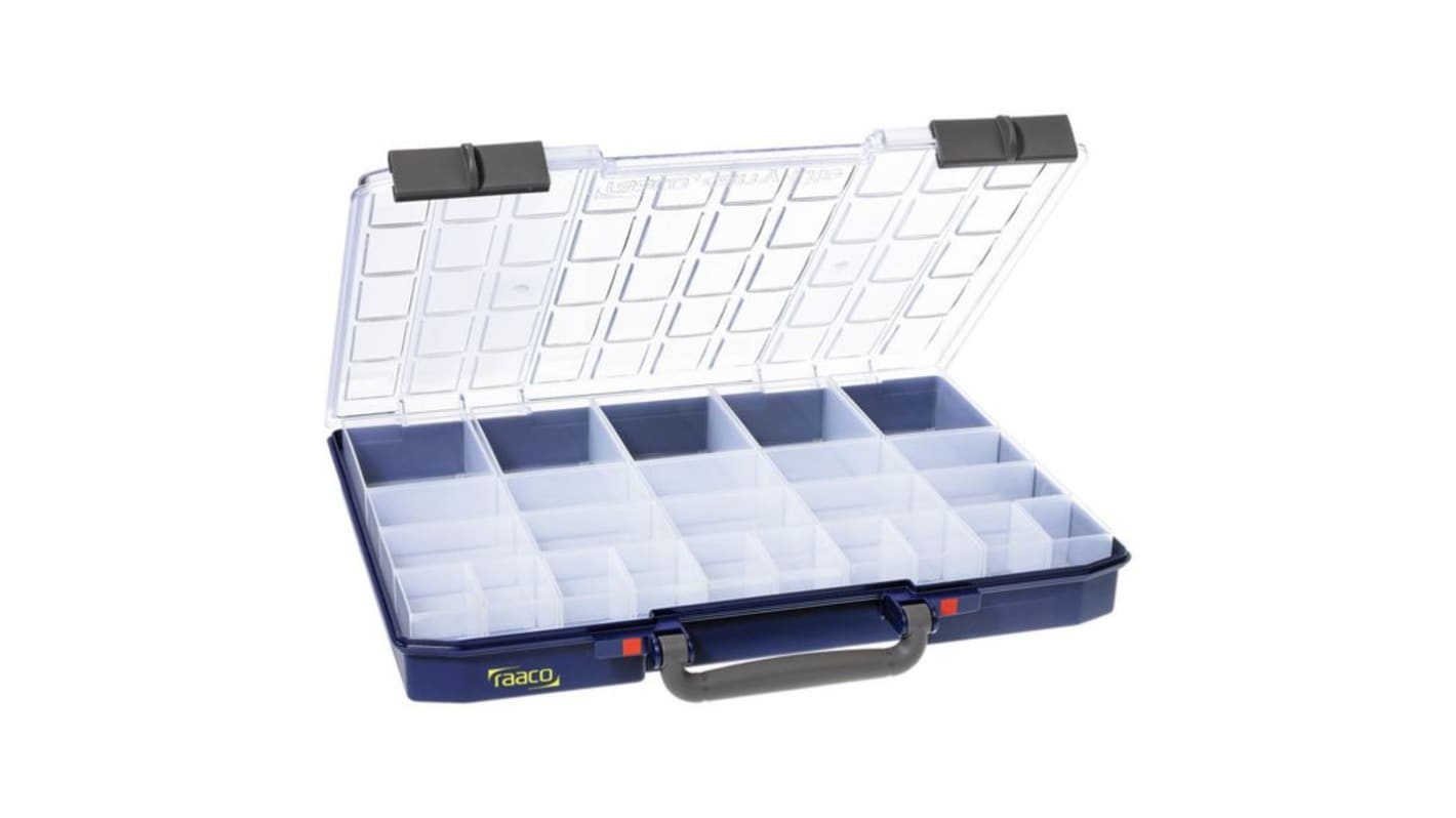 Caja organizadora R.J.C. store de PC, PP Azul, 413mm x 330mm x 57mm