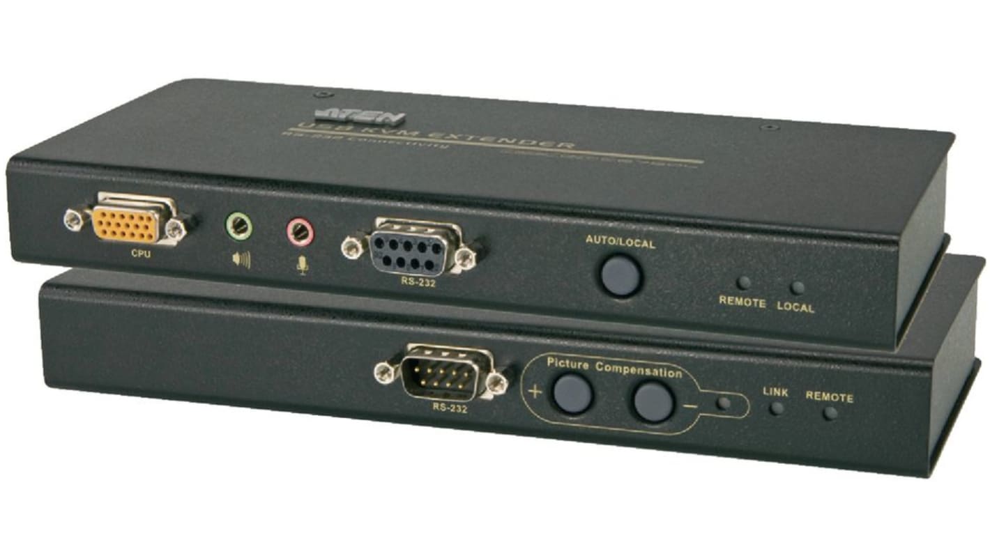 Aten KVM-Extender Typ SVGA, VGA, XGA Multiple Anschlüsse USB 1 1 Displays USB