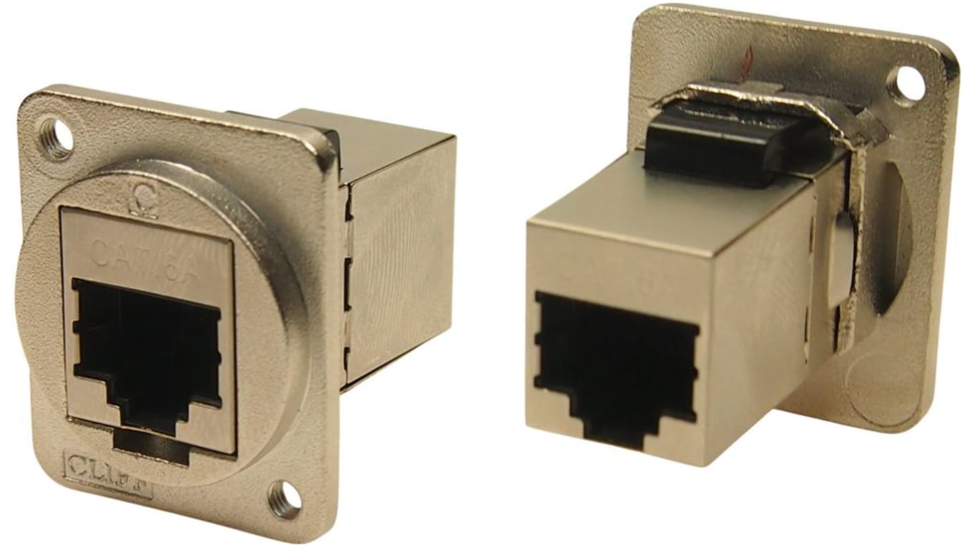 RS PRO Cat.6a Ethernet-Steckverbinder Buchse, 1-Port 8-polig, Tafelmontage
