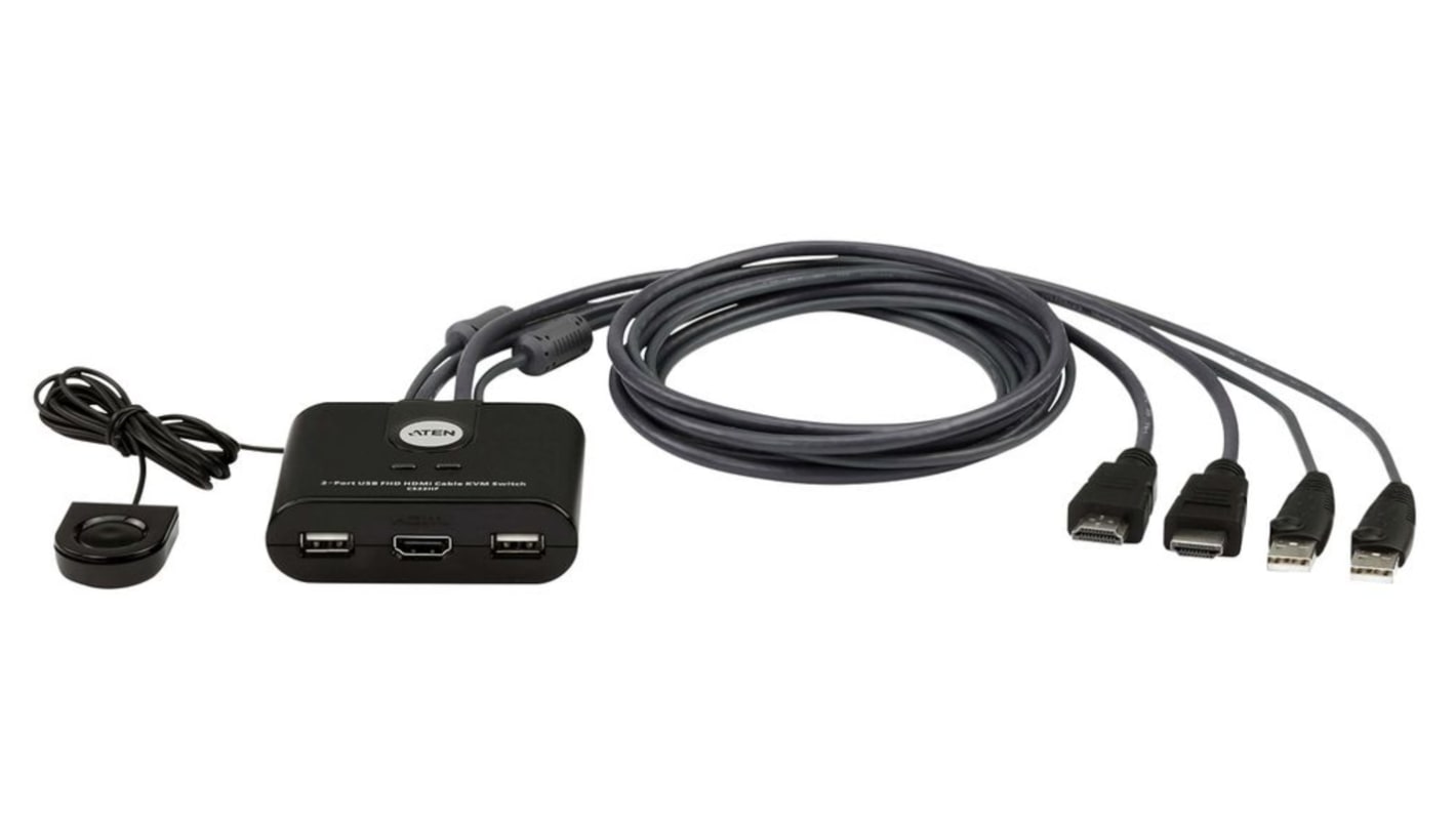 Aten KVM-kapcsoló 2 portos USB 1 HDMI