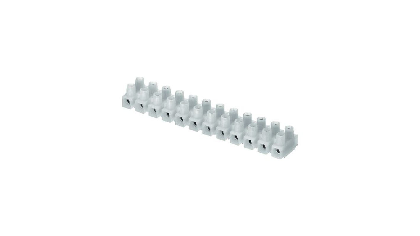 CAMDENBOSS CTSN Series Terminal Strip, 12-Way, 30A, 4 mm² Wire, Screw Termination