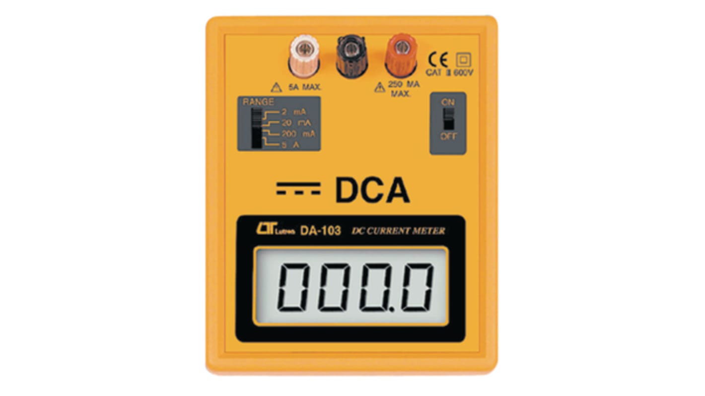 Lutron DA Digital Ammeter 5A DC, ±1 And ±1.5 %