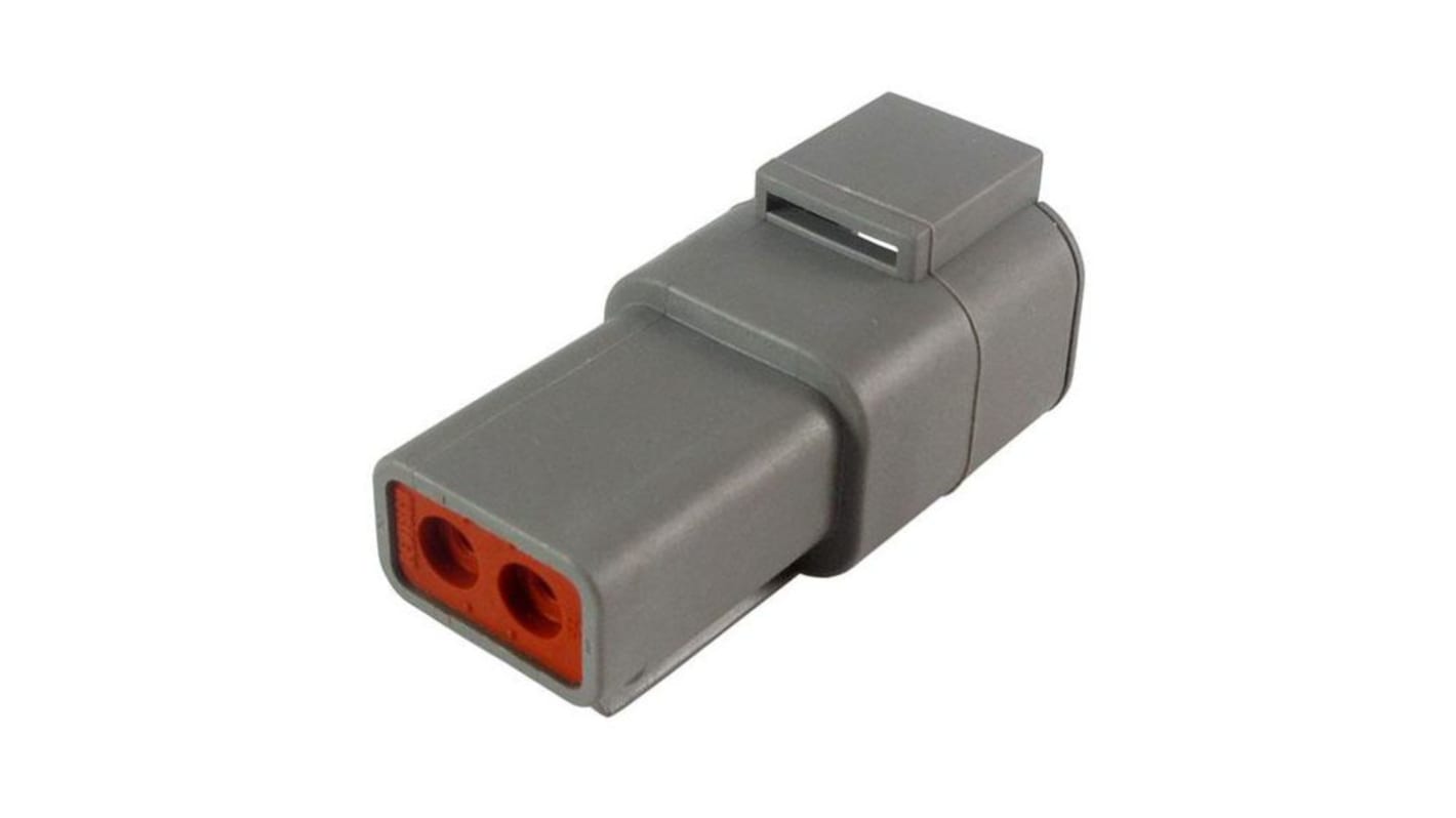 Deutsch, DTP Plug Connector Housing, 6.71mm Pitch, 2 Way, 1 Row