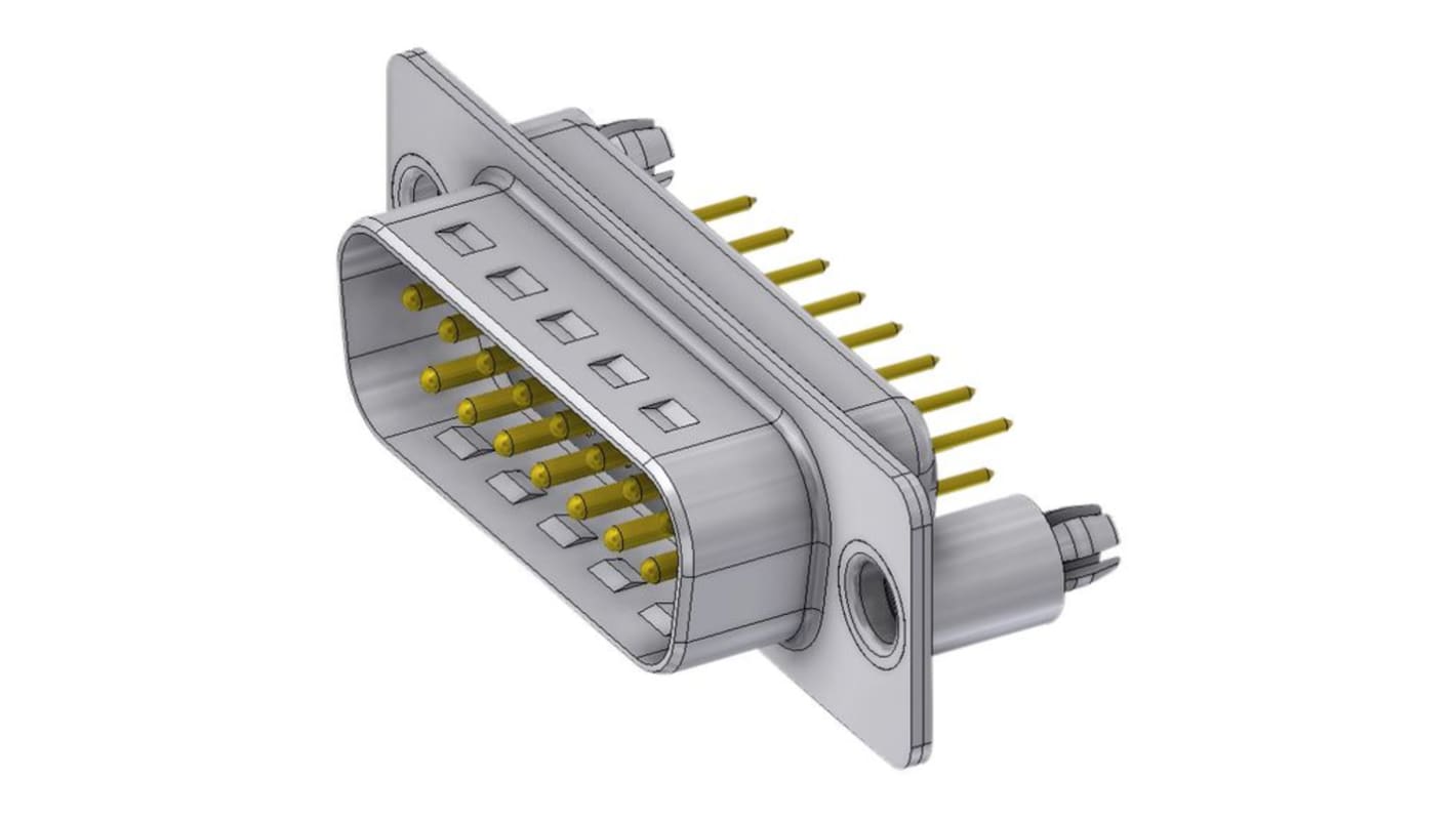 Deltron DTS Sub-D Steckverbinder LWL-Steckverbinder , 15-polig