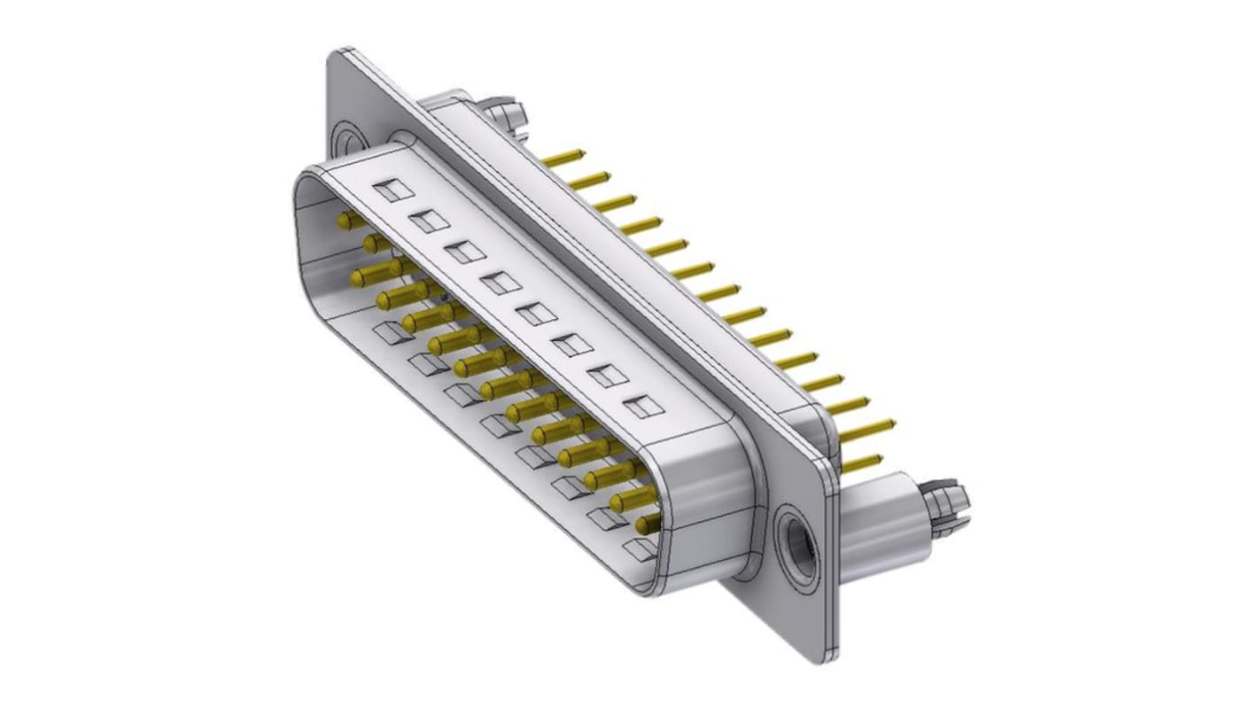 Deltron DTS Sub-D Steckverbinder LWL-Steckverbinder , 25-polig