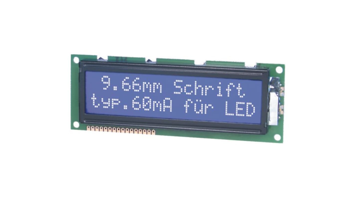 Afficheur alphanumérique LCD Display Visions, Matrice de points, 4 lignes de 20 caractères