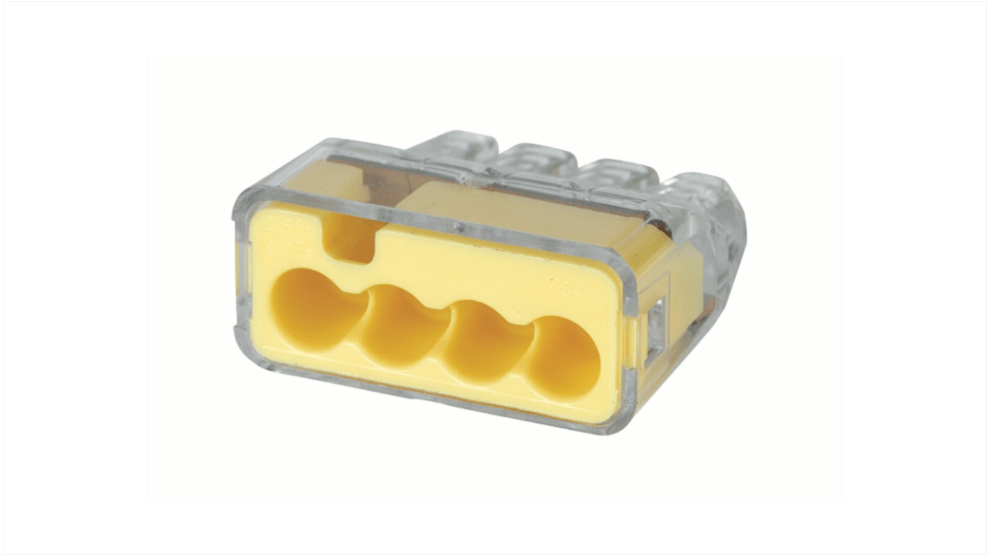 30-10 Series Connector, 4-Way, 32A, 12 AWG Wire, Push In Termination