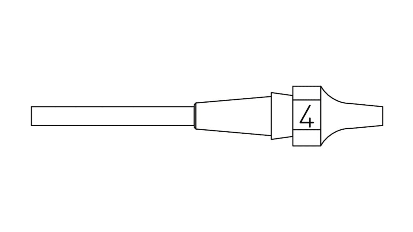 Boquilla de desoldadura Weller T0051326299 de 1.2 x 2.5mm