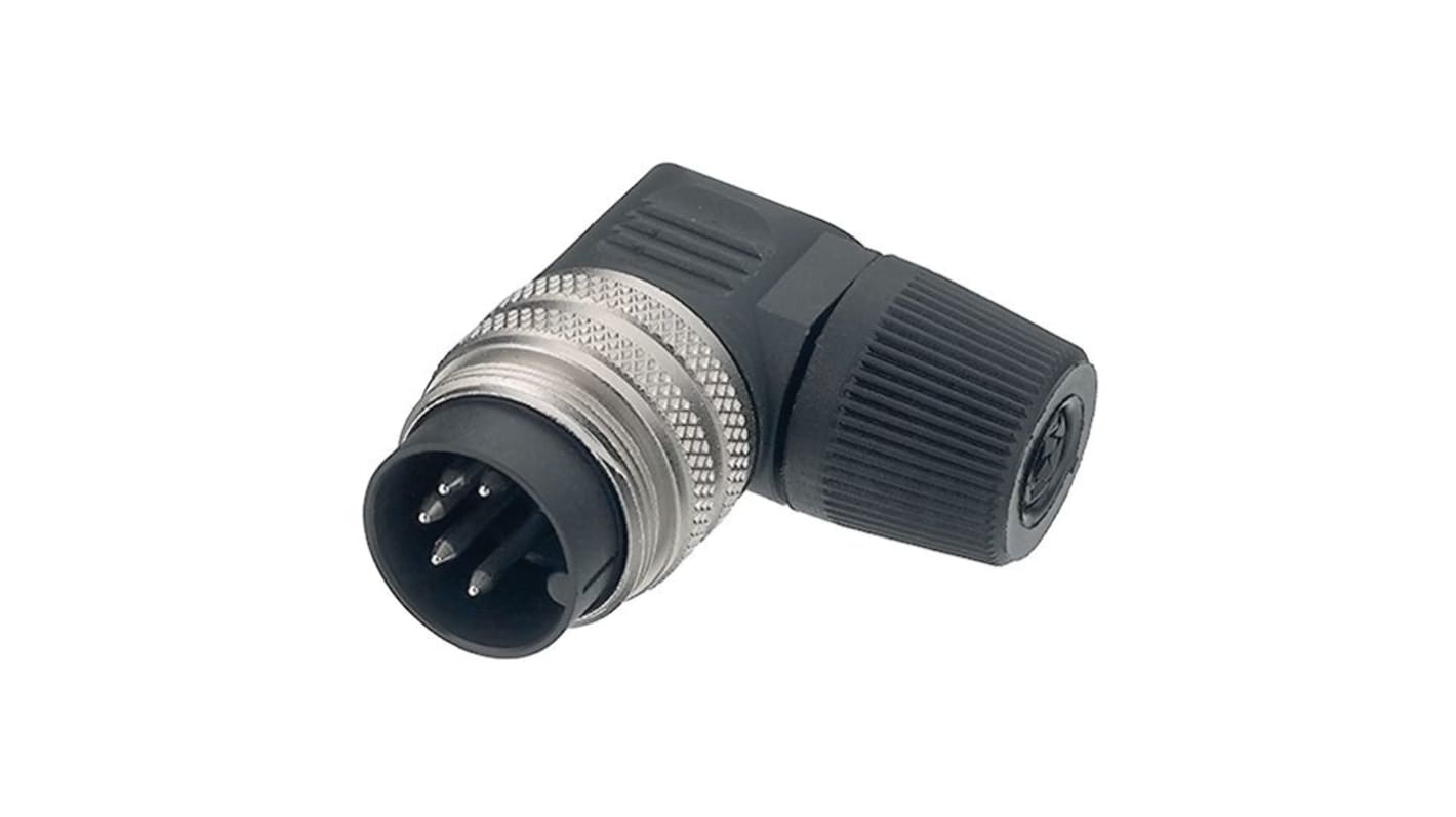 binder Connector, 6 Contacts, Cable Mount, Plug, Male, IP40, 682 Series