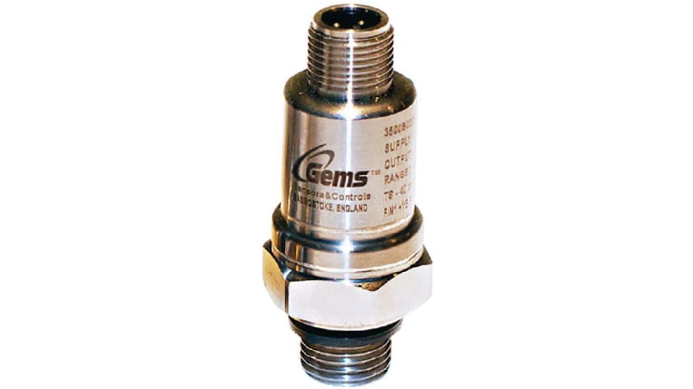 Gems 3500 Series Pressure Sensor, 0bar Min, 16bar Max, Current Output, Absolute Reading