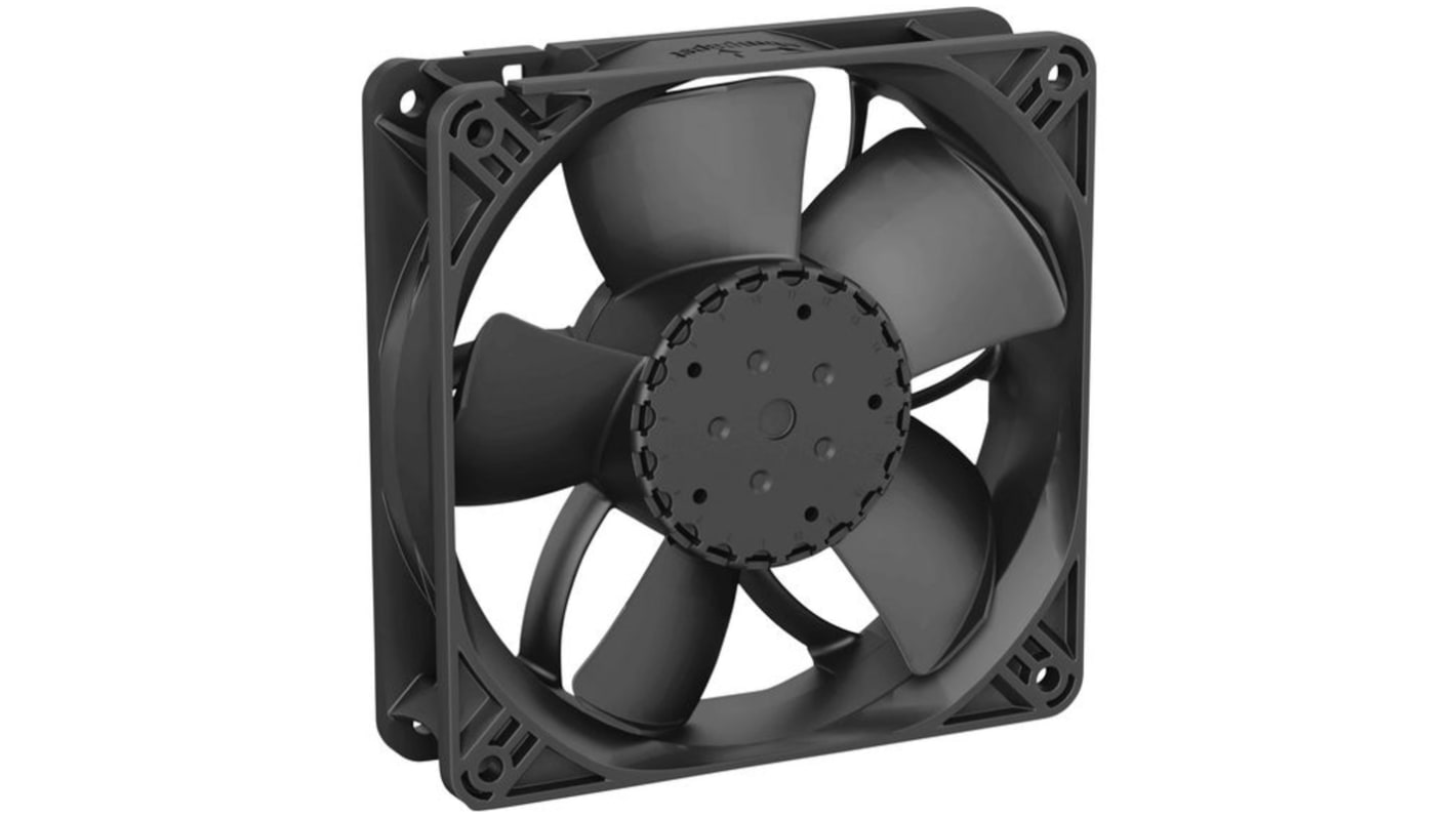 Ventilador Axial ebm-papst de 119 x 119 x 32mm, 24 V CC, 2.5 → 9.8W, caudal 250m³/h, IP68