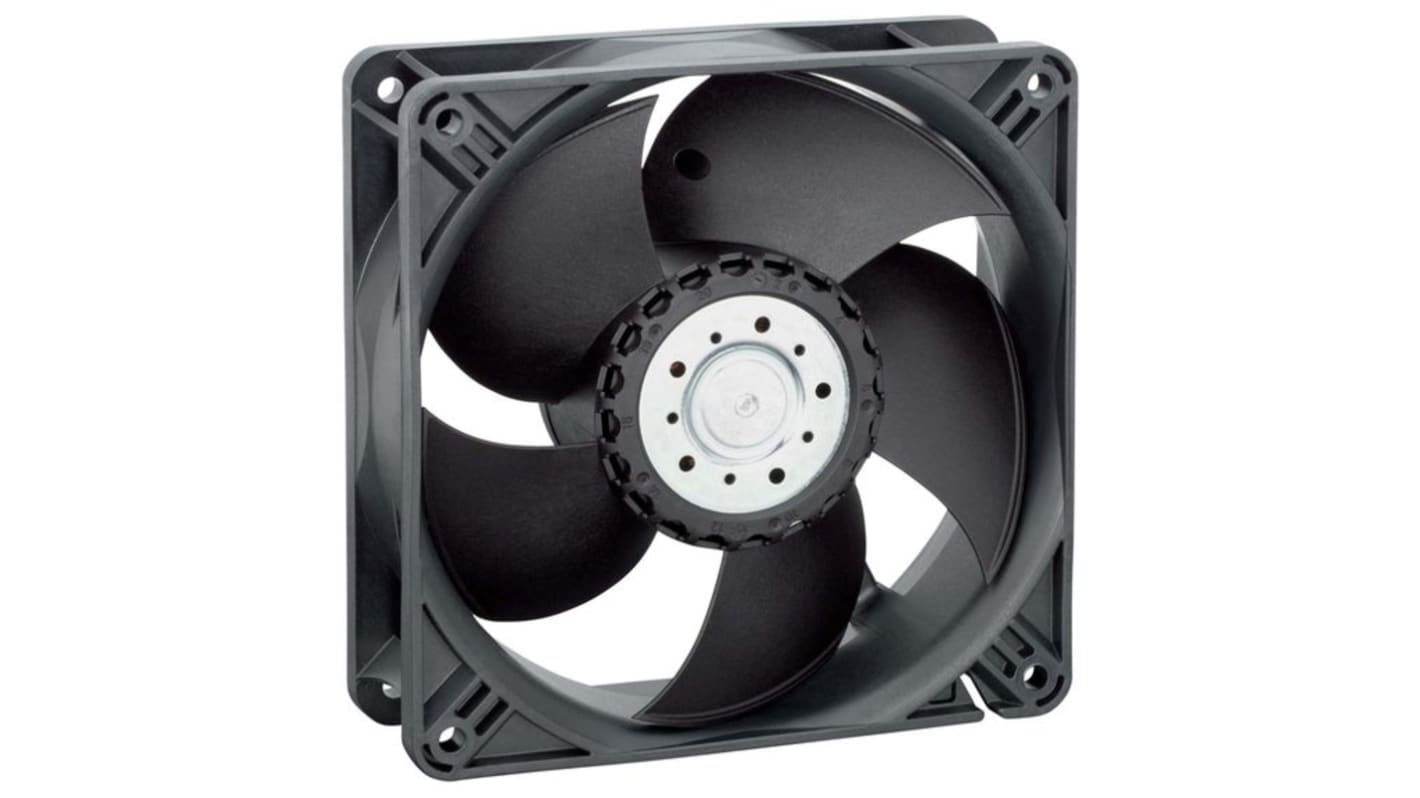 Axiální ventilátor dc, 119 x 119x 38mm, průtok vzduchu: 205m³/h 2.9 → 9.0W 48 V DC